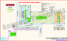 Layout Plan of BPTP Park Floors - I